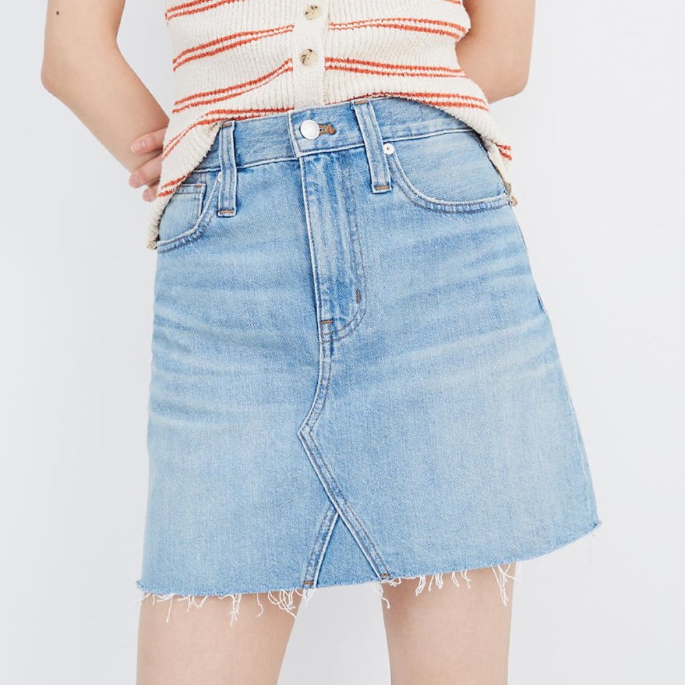 Madewell A-line Denim Skirt
